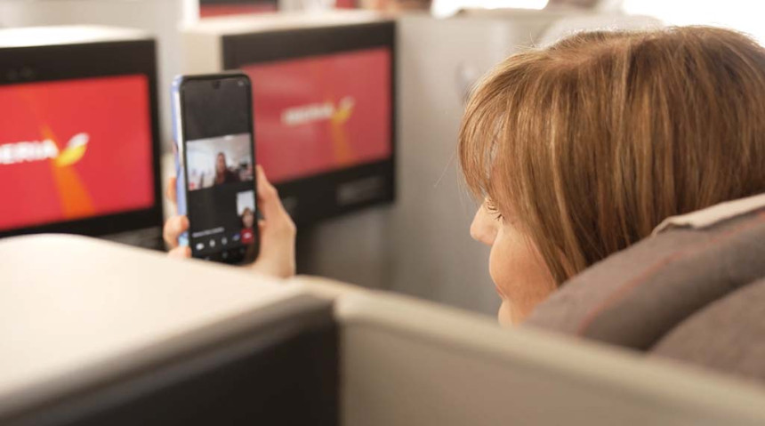 Iberia estrena la conexión wifi gratuita de alta velocidad en vuelo de Madrid a  São Paulo 